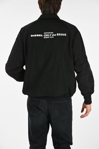 ディーゼル] メンズ ジャケット ロゴ プリント コーチジャケット